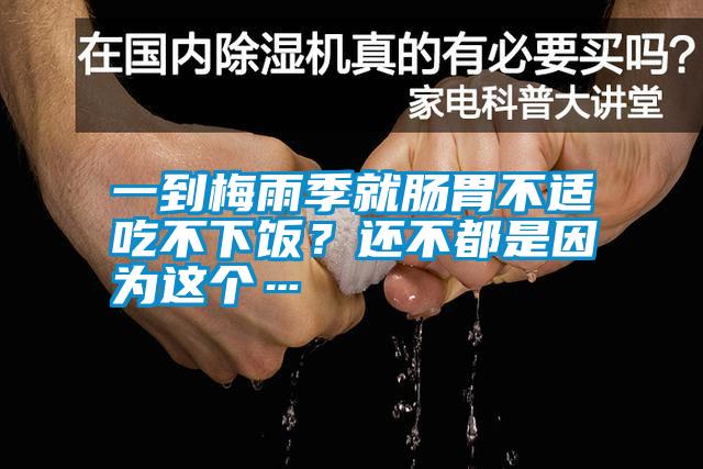 一到梅雨季就腸胃不適吃不下飯？還不都是因為這個…