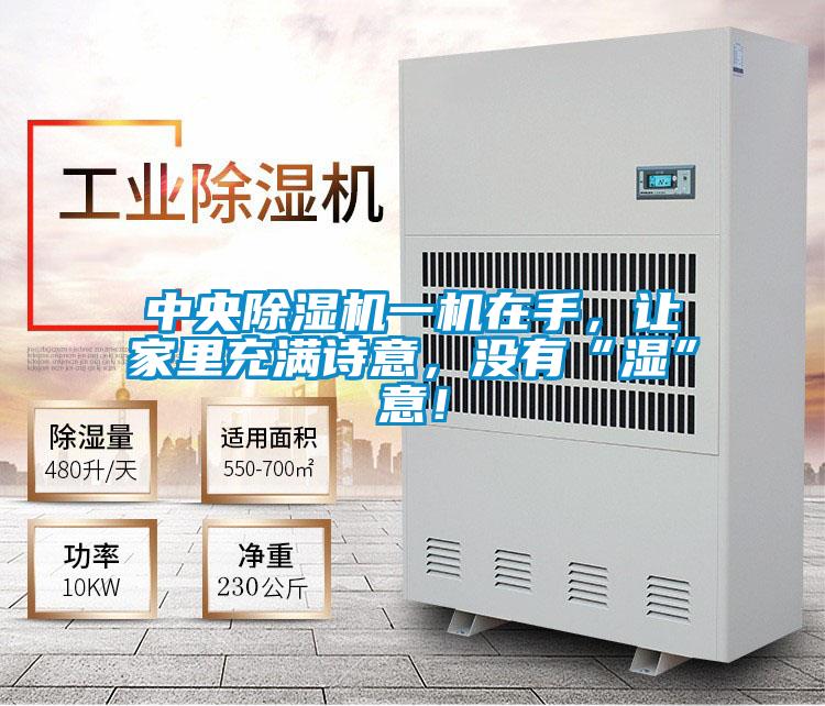 中央除濕機(jī)一機(jī)在手，讓家里充滿詩意，沒有“濕”意！
