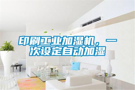 印刷工業(yè)加濕機(jī),一次設(shè)定自動加濕