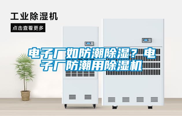 電子廠如防潮除濕？電子廠防潮用除濕機