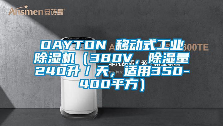 DAYTON 移動式工業除濕機（380V，除濕量240升／天，適用350-400平方）