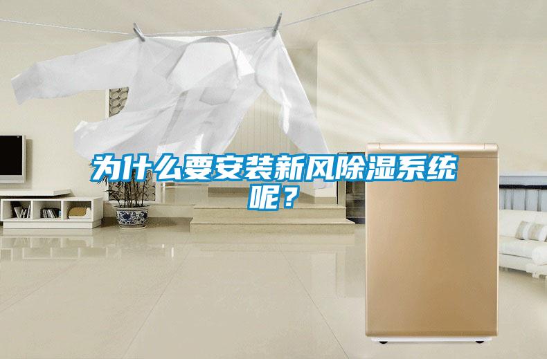 為什么要安裝新風除濕系統呢？