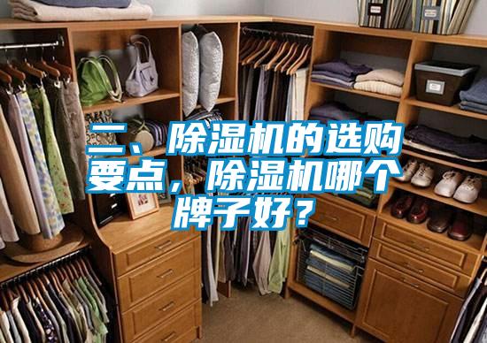 二、除濕機的選購要點，除濕機哪個牌子好？