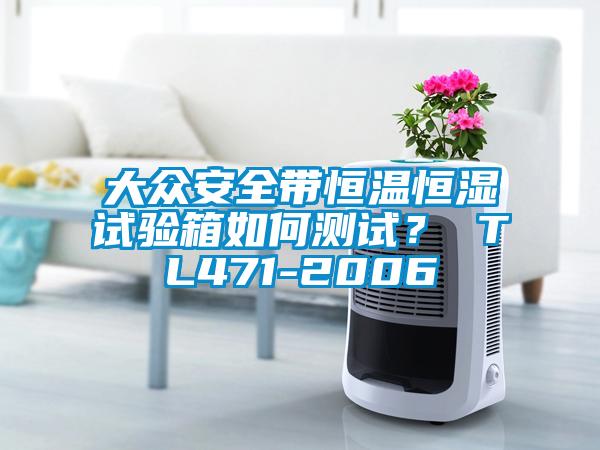 大眾安全帶恒溫恒濕試驗箱如何測試？ TL471-2006