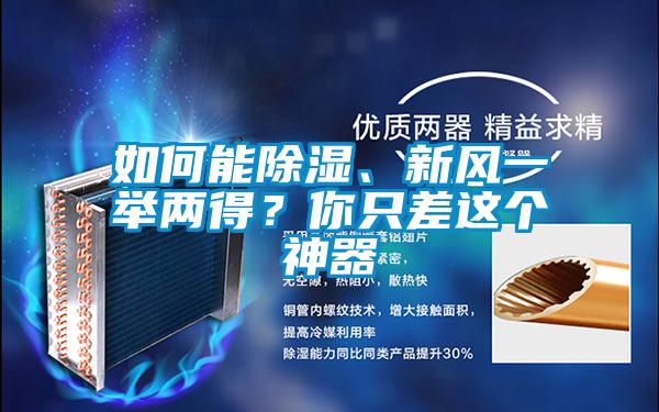 如何能除濕、新風(fēng)一舉兩得？你只差這個(gè)神器