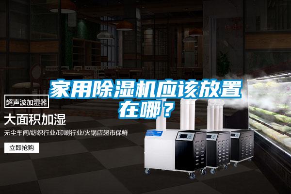 家用除濕機應該放置在哪?