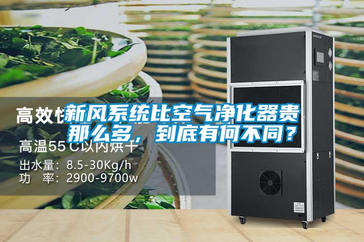 新風系統比空氣凈化器貴那么多，到底有何不同？