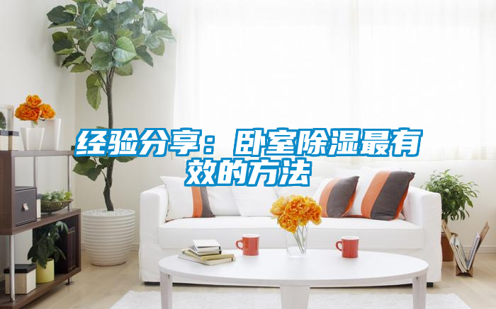 經驗分享:臥室除濕最有效的方法
