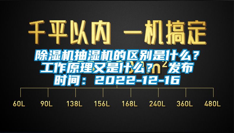 除濕機抽濕機的區別是什么？工作原理又是什么？ 發布時間：2022-12-16