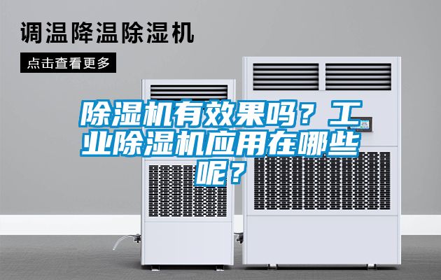 除濕機有效果嗎？工業除濕機應用在哪些呢？